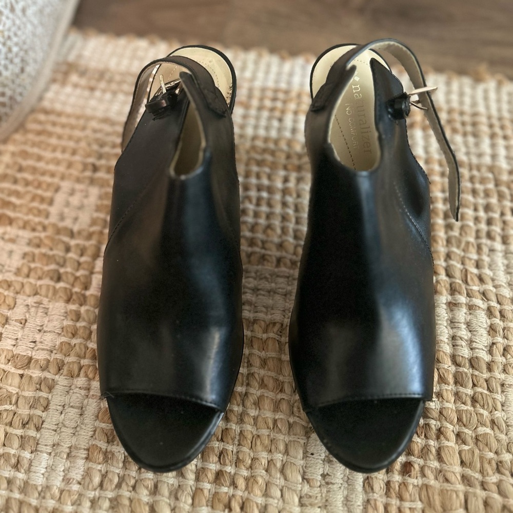 Naturalizer Black Women's Peep-Toe Shoes
